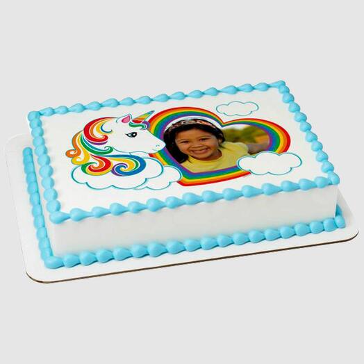 Unicorn Special Photo Cake