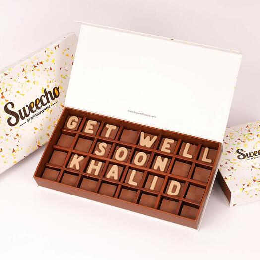 Customize Get Well Soon Chocolates By Sweecho