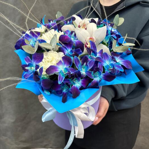 Flowers in an orchid box
