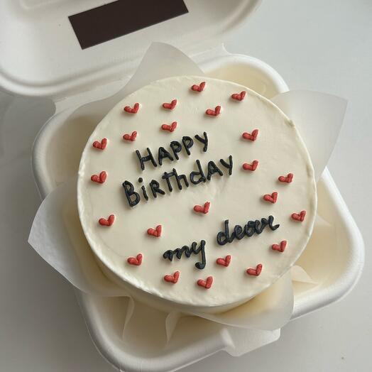 Бенто-торт на день рождения «happy birthday my dear»