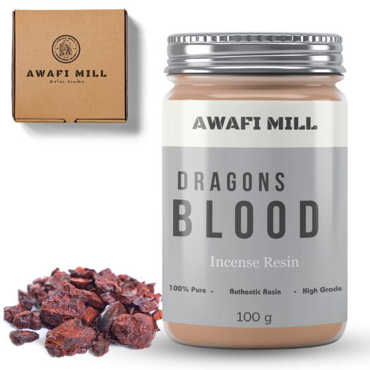 AWAFI MILL Dragon s Blood | Incense Resin - Bottle of 100 Gram