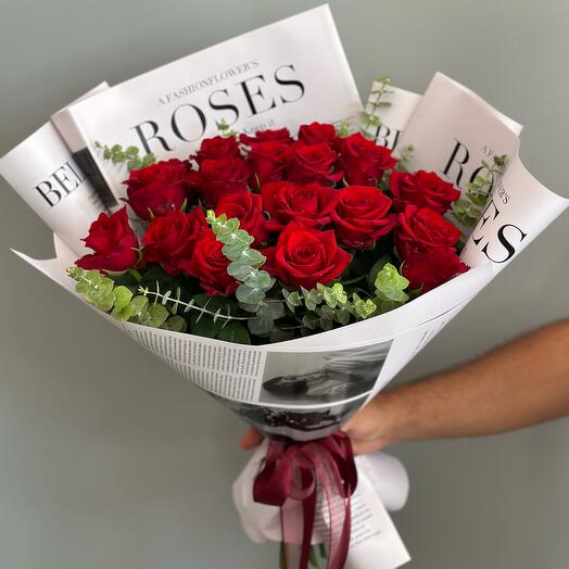 Bouquet of 19 roses