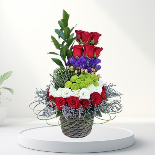 Love and Caring Flower Basket