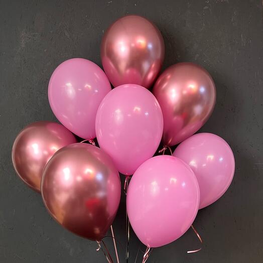 Cascada de 8 globos de helio "Mojito"