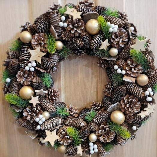 Wreath Artificial Christmas Festive 30cm