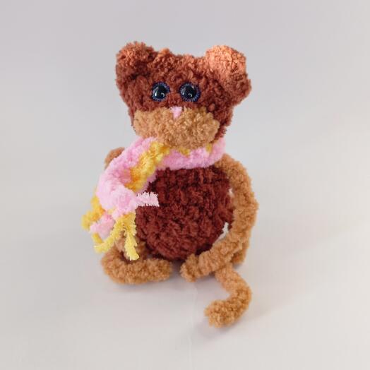 Вязаная крючком игрушка "Кот"
