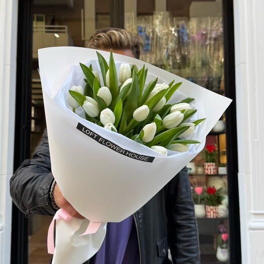 Pure White Tulips