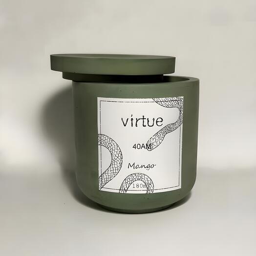 Ароматическая свеча "Virtue" в гипсе