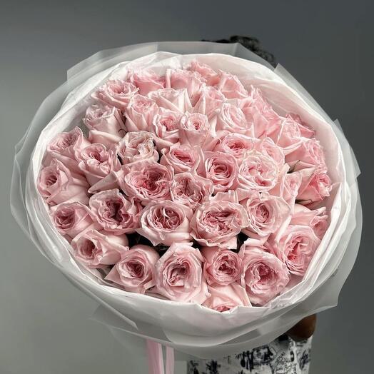 Pink Ohara  Roses Bouquet N-125
