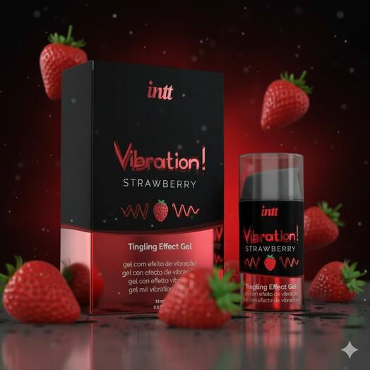 Увлажняющий гель Жидкий вибратор Strawberry, 15 мл