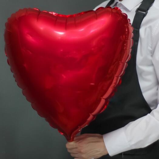 Balloon Heart Red