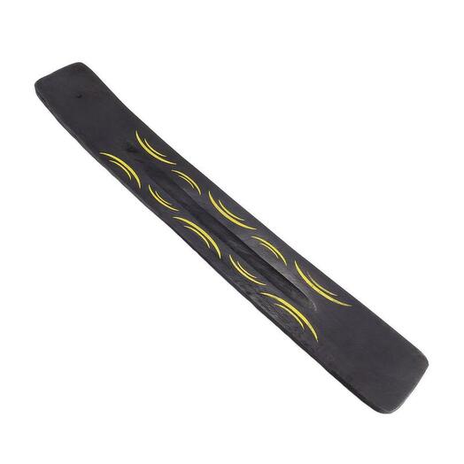 Incense stand ski black glare on the water