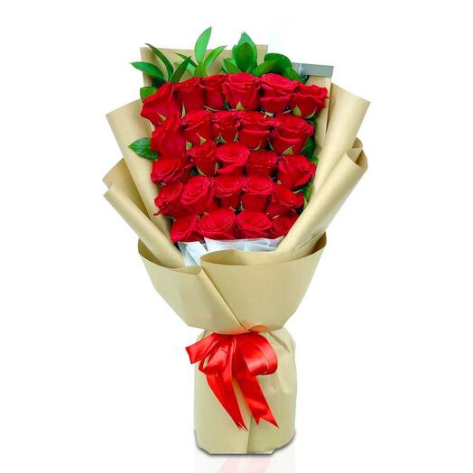 25 Red Roses Bouquet