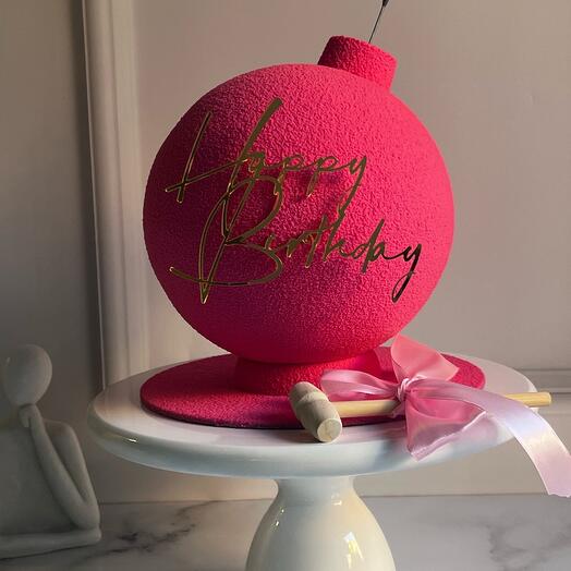 Bomba de Pastel rosa