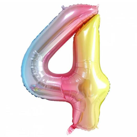 🎈Шар фольгированный цифра 4