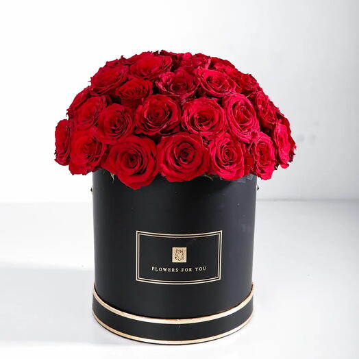 Red Rose Round Arrangement