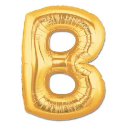 Letter B Golden Foil Balloon