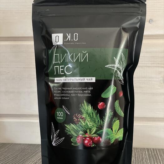 Black Wild Forest Tea with cones