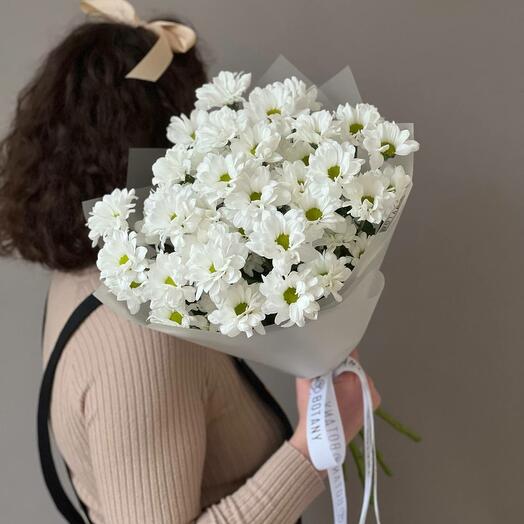 Букет из кустовых хризантем "Кеннеди", 5 шт