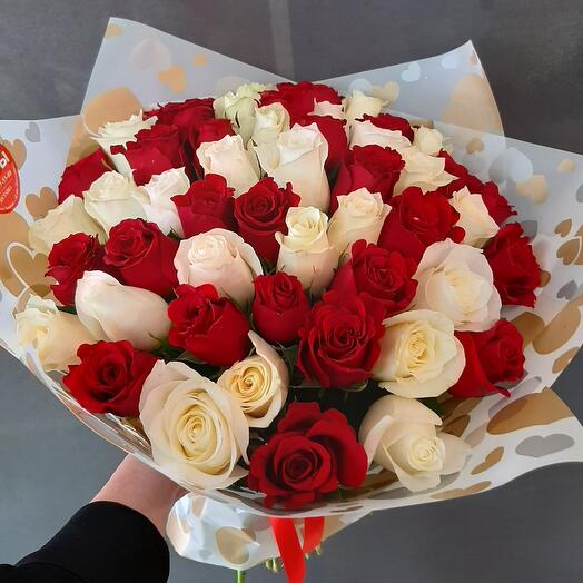 Букет 51 кенийская роза️🌹