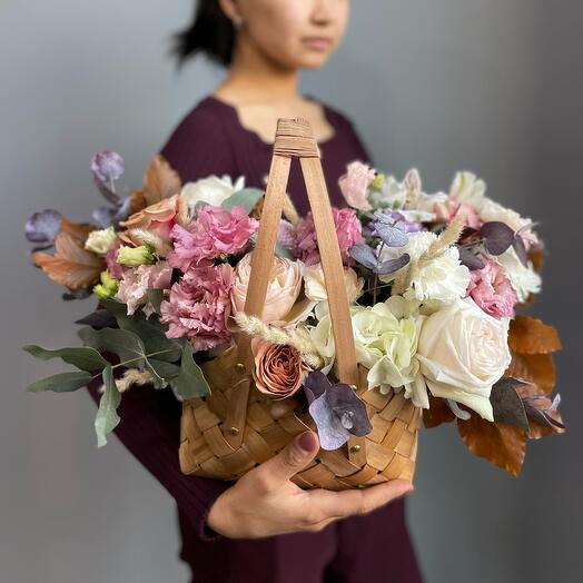 Корзина с цветами bottega luxe 💕