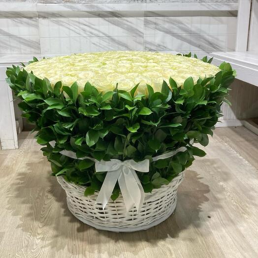 Flowers in basket