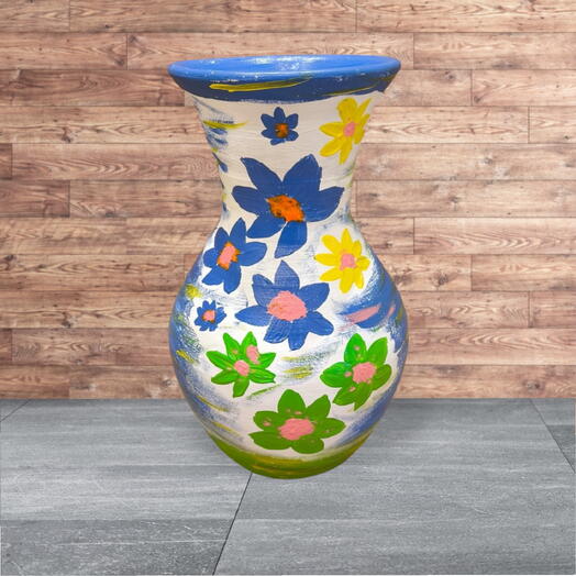 Art Hand Painted Pot/Vase - P001
