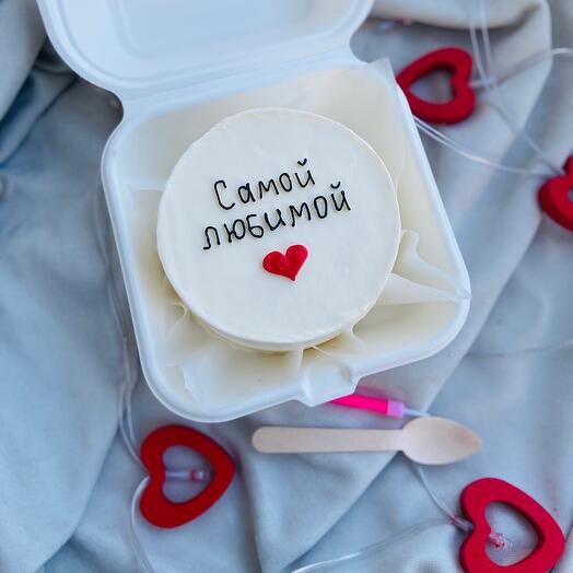 Бенто торт 14 февраля с днём рождения для любимой признание без повода в подарок для настроения