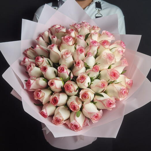 Lovely 51 pink roses