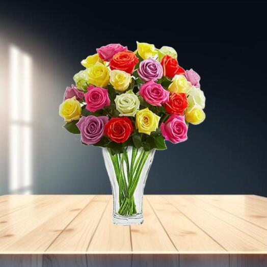 Multicolor Roses Bouquet