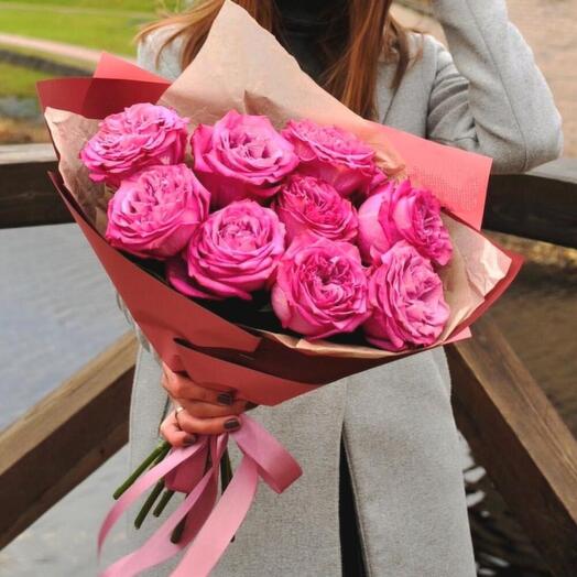 Ramo de rosas peonías