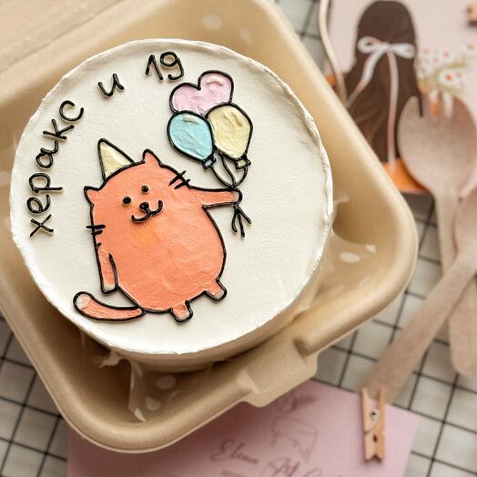 Бенто торт Кот