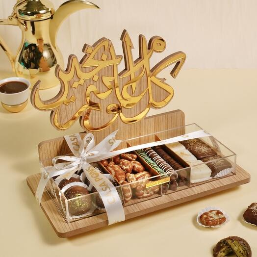 Gold calligraphy assorted chocolate