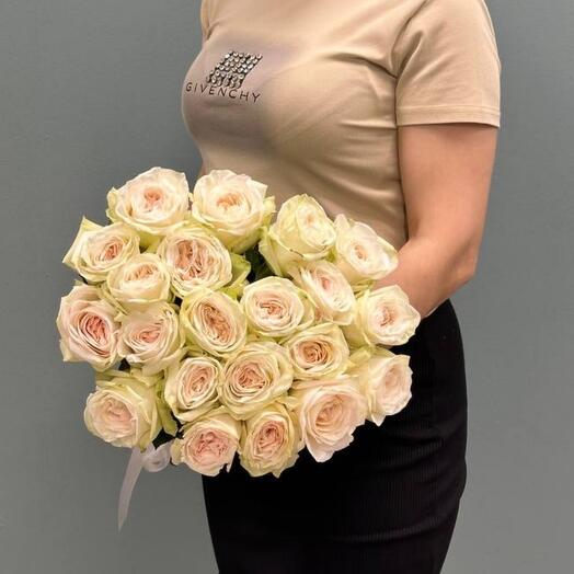 Монобукет из ароматных роз White O Hara