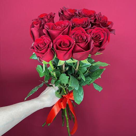 Rosas rojas 11 piezas