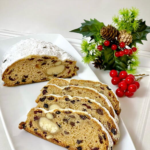 Festive Christmas stollen