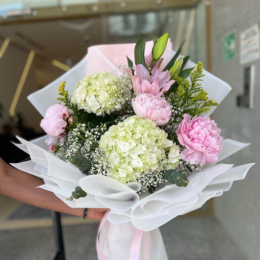 Beautiful Peony Bouquet For Her