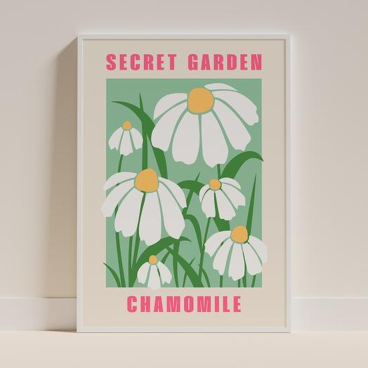 Постер А4 в рамке Secret Garden