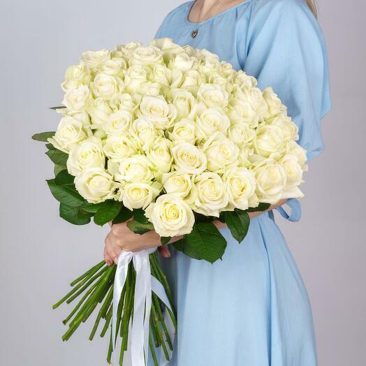 51 White Roses Bouquet