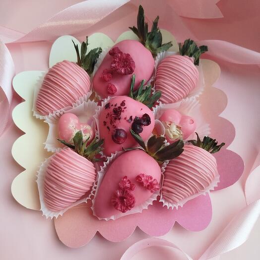 Fresa en chocolate set "dulces sueños"