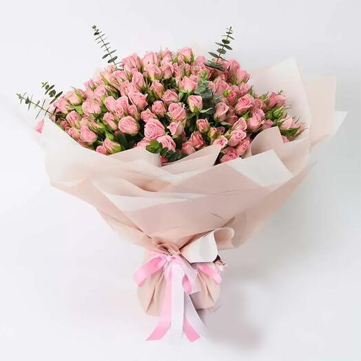 Pink Baby Roses Bouquet