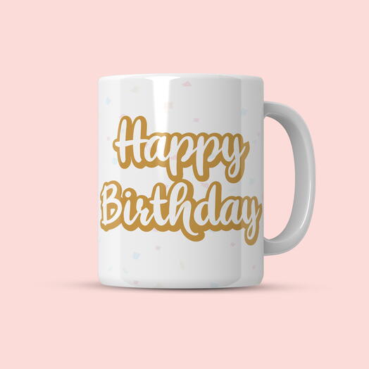 Golden Birthday Mug