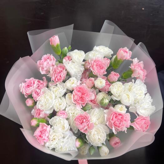 Bouquet of bush carnations (dianthus)