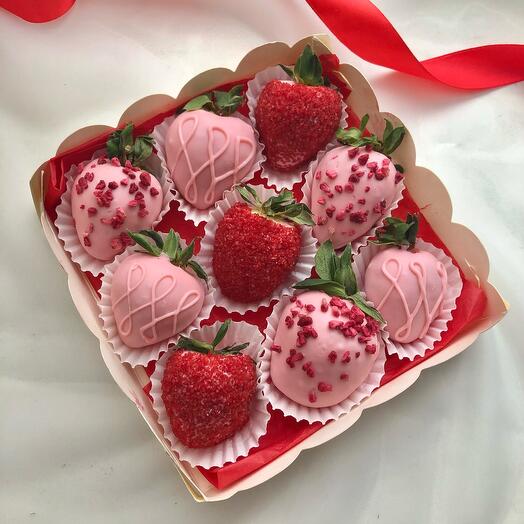 Набор клубники в шоколаде 9-12 шт 🩷🍓