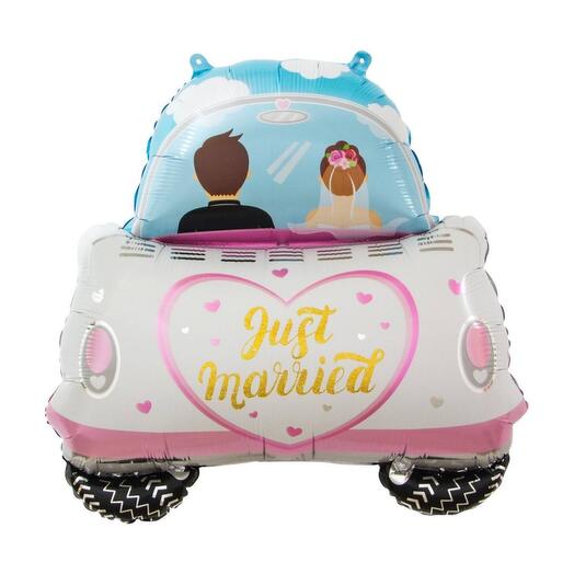 Воздушный шар машина молодоженов just married