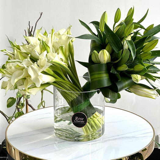 Calla Lilies and Lilium