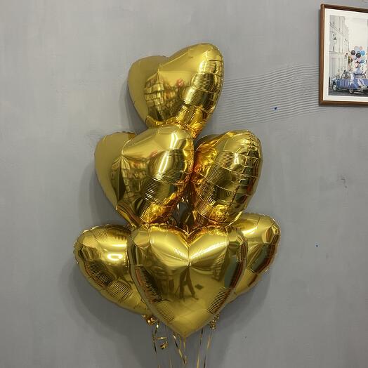 Золотые сердечки