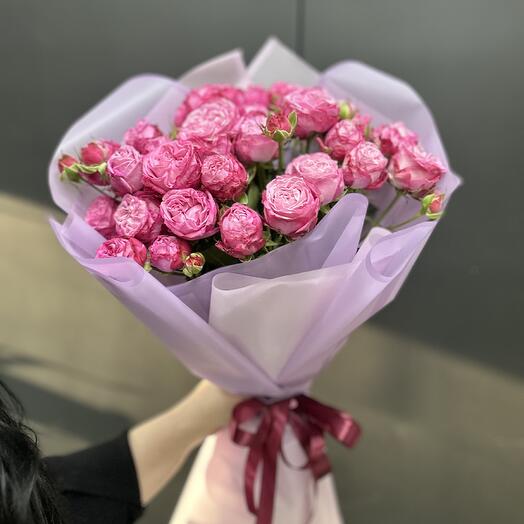 Мини пиончики с розами