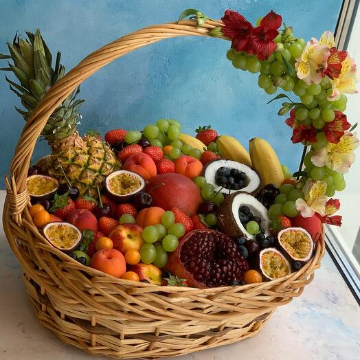 Корзина фруктов без проколов 🍑 Фруктовая корзина 🍍