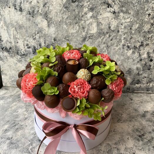 21. Caja de sombrero de chocolate